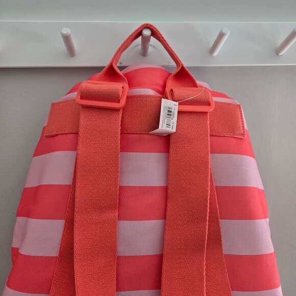 Victoria’s Secret Pink and Red Stripe Drawstring Cooler Backpack New With Tags - Picture 12 of 17